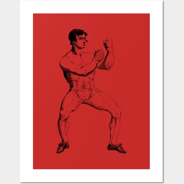 Old School Bare Knuckle Fighter Wall Art by warishellstore